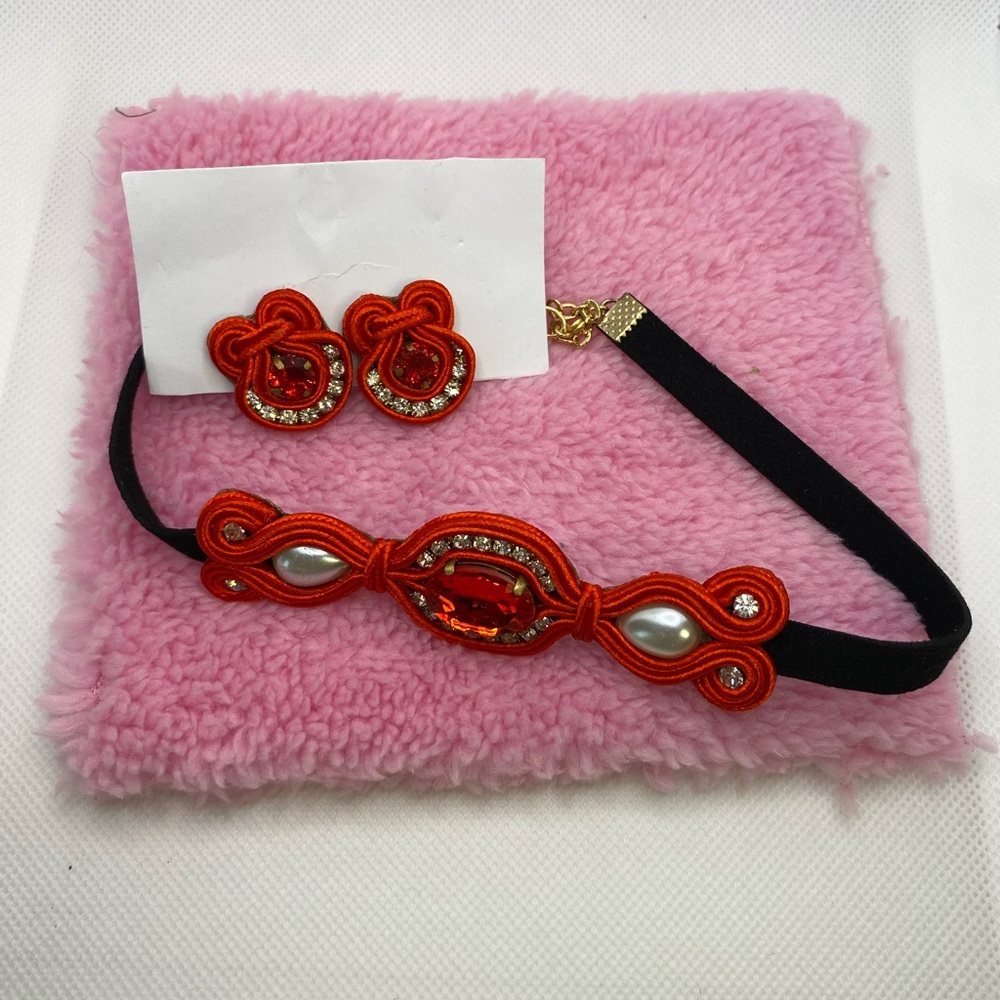 Women’s & Girls Handmade Soutache Choker Set